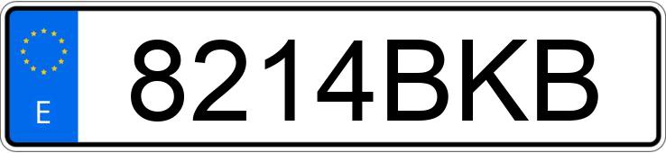 Numer rejestracyjny 8214BKB posiada Audi A3