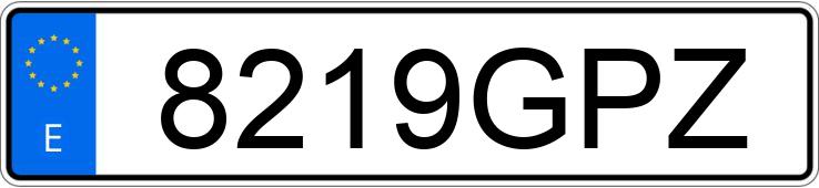 Numer rejestracyjny 8219GPZ posiada SEAT IBIZA Numer rejestracyjny 8219GPZ posiada SEAT IBIZA