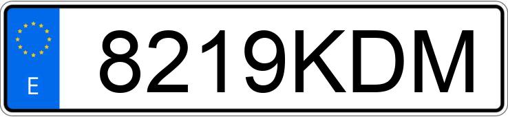 Numer rejestracyjny 8219KDM posiada KIA NIRO
