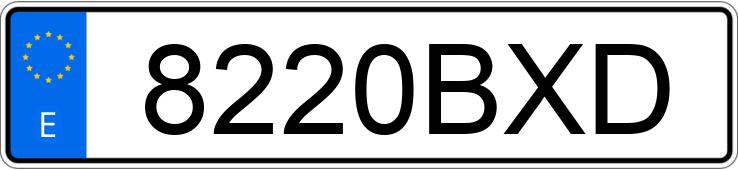 Numer rejestracyjny 8220BXD posiada AUDI A4