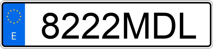 Numer rejestracyjny 8222MDL posiada FORD FOCUS