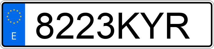 Numer rejestracyjny 8223KYR posiada FORD RANGER Numer rejestracyjny 8223KYR posiada FORD RANGER