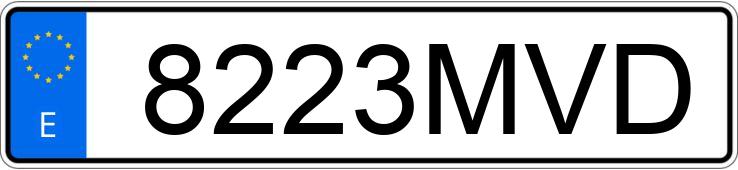 Numer rejestracyjny 8223MVD posiada BMW SERIE 1