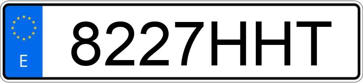 Numer rejestracyjny 8227HHT posiada AUDI A4