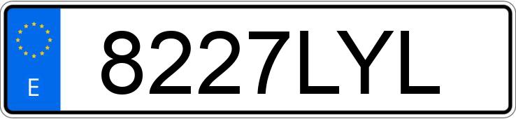 Numer rejestracyjny 8227LYL posiada FIAT SCUDO