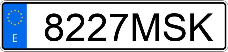 Numer rejestracyjny 8227MSK posiada HYUNDAI I10