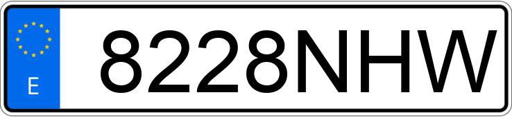 Numer rejestracyjny 8228NHW posiada AUDI Q3 SPORTBACK