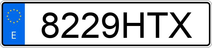 Numer rejestracyjny 8229HTX posiada ABARTH 500