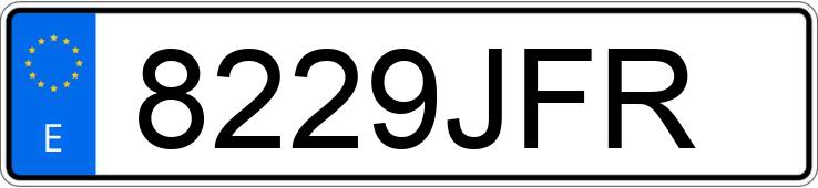 Numer rejestracyjny 8229JFR posiada VOLKSWAGEN GOLF SPORTSVAN