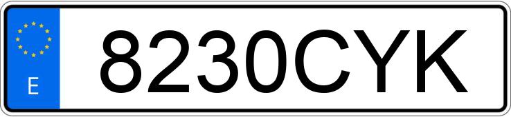 Numer rejestracyjny 8230CYK posiada VOLKSWAGEN PASSAT Numer rejestracyjny 8230CYK posiada VOLKSWAGEN PASSAT