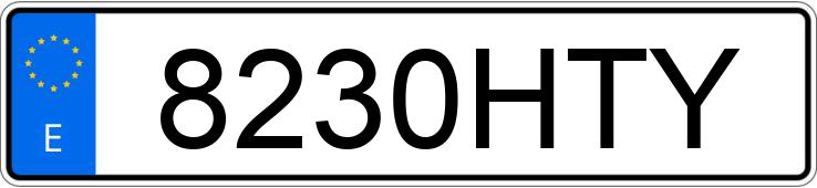 Numer rejestracyjny 8230HTY posiada HONDA CR-V