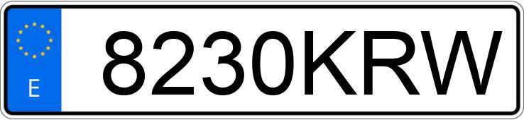 Numer rejestracyjny 8230KRW posiada RENAULT GRAND SCENIC