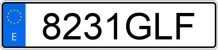 Numer rejestracyjny 8231GLF posiada PEUGEOT 207