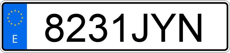Numer rejestracyjny 8231JYN posiada NISSAN QASHQAI Numer rejestracyjny 8231JYN posiada NISSAN QASHQAI