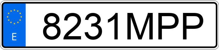 Numer rejestracyjny 8231MPP posiada APRILIA RS