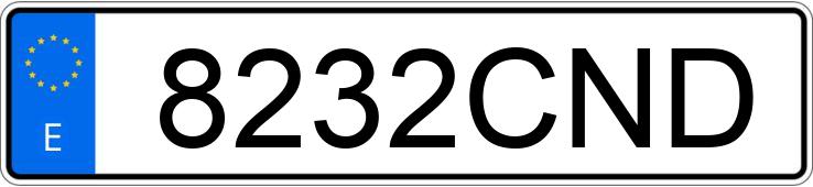 Numer rejestracyjny 8232CND posiada RENAULT SCENIC