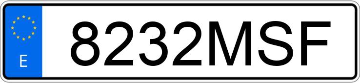 Le numéro d’enregistrement 8232MSF a MERCEDES GLA (247)