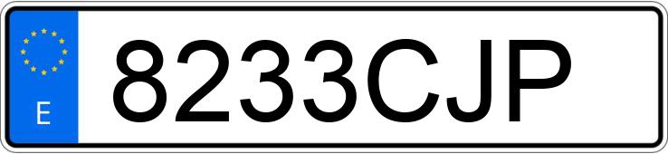 Numer rejestracyjny 8233CJP posiada OPEL VECTRA