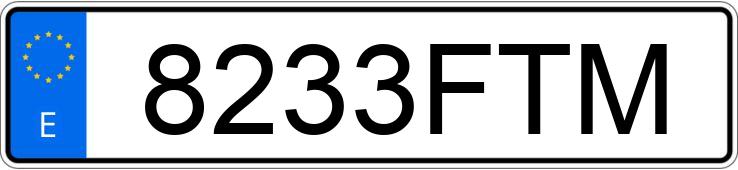 Numer rejestracyjny 8233FTM posiada PEUGEOT EXPERT Numer rejestracyjny 8233FTM posiada PEUGEOT EXPERT