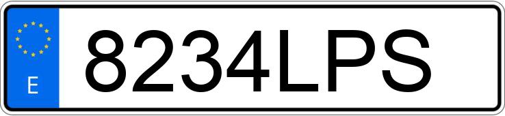 Numer rejestracyjny 8234LPS posiada SUZUKI SWIFT