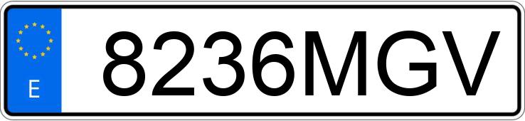 Numer rejestracyjny 8236MGV posiada MERCEDES GLC (254)