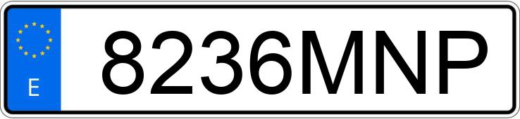 Numer rejestracyjny 8236MNP posiada VOLKSWAGEN SHARAN
