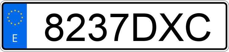Numer rejestracyjny 8237DXC posiada BMW SERIE 3