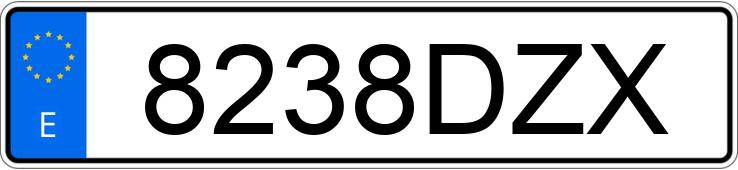 Numer rejestracyjny 8238DZX posiada MERCEDES CLK (208-209)