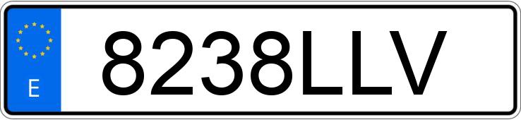 Numer rejestracyjny 8238LLV posiada RENAULT MEGANE