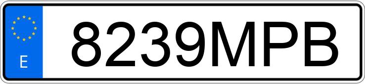 Numer rejestracyjny 8239MPB posiada VOLKSWAGEN TOUAREG