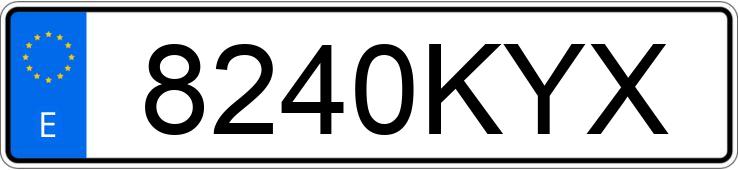 Numer rejestracyjny 8240KYX posiada SEAT ATECA Numer rejestracyjny 8240KYX posiada SEAT ATECA