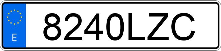 Numer rejestracyjny 8240LZC posiada PIAGGIO MP3 Numer rejestracyjny 8240LZC posiada PIAGGIO MP3