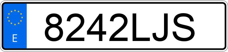 Numer rejestracyjny 8242LJS posiada JAGUAR F PACE Numer rejestracyjny 8242LJS posiada JAGUAR F PACE