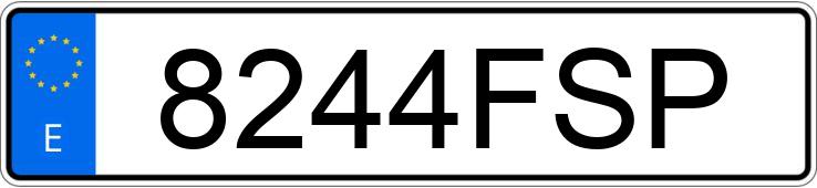 Numer rejestracyjny 8244FSP posiada CITROEN C3