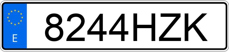 Numer rejestracyjny 8244HZK posiada SEAT ALTEA XL