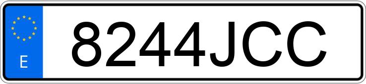 Numer rejestracyjny 8244JCC posiada CITROEN BERLINGO