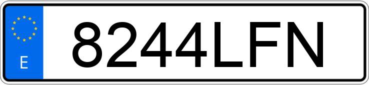 Numer rejestracyjny 8244LFN posiada PEUGEOT 3008 Numer rejestracyjny 8244LFN posiada PEUGEOT 3008