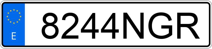 Numer rejestracyjny 8244NGR posiada SCANIA SERIE G