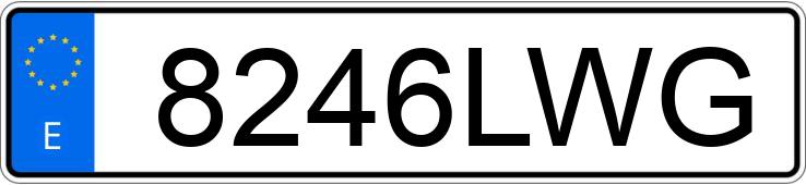 Numer rejestracyjny 8246LWG posiada BMW SERIE 2