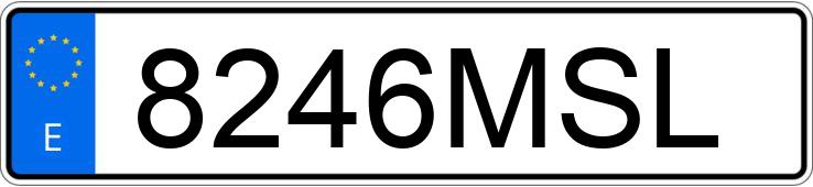 Numer rejestracyjny 8246MSL posiada TOYOTA COROLLA Numer rejestracyjny 8246MSL posiada TOYOTA COROLLA