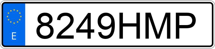 Numer rejestracyjny 8249HMP posiada RENAULT MEGANE