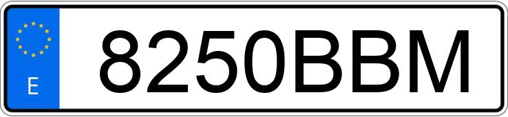 Numer rejestracyjny 8250BBM posiada SEAT LEON