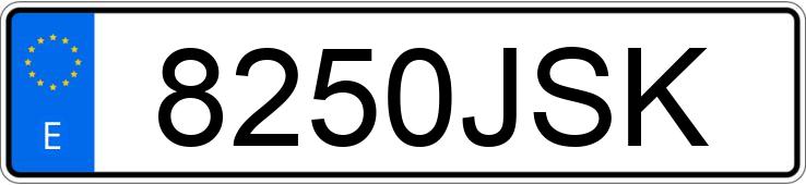 Numer rejestracyjny 8250JSK posiada FIAT PUNTO Numer rejestracyjny 8250JSK posiada FIAT PUNTO