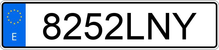 Numer rejestracyjny 8252LNY posiada CITROEN BERLINGO