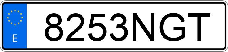 Numer rejestracyjny 8253NGT posiada RENAULT CLIO