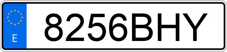 Numer rejestracyjny 8256BHY posiada HONDA XR 250