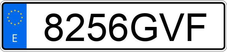 Numer rejestracyjny 8256GVF posiada SEAT IBIZA