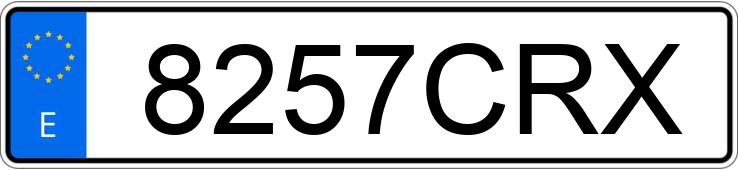 Numer rejestracyjny 8257CRX posiada FORD FOCUS C-MAX