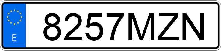 Numer rejestracyjny 8257MZN posiada CUPRA LEON