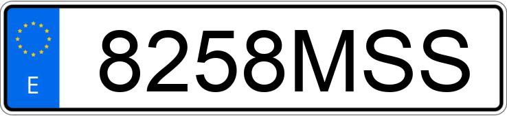 Numer rejestracyjny 8258MSS posiada SEAT LEON